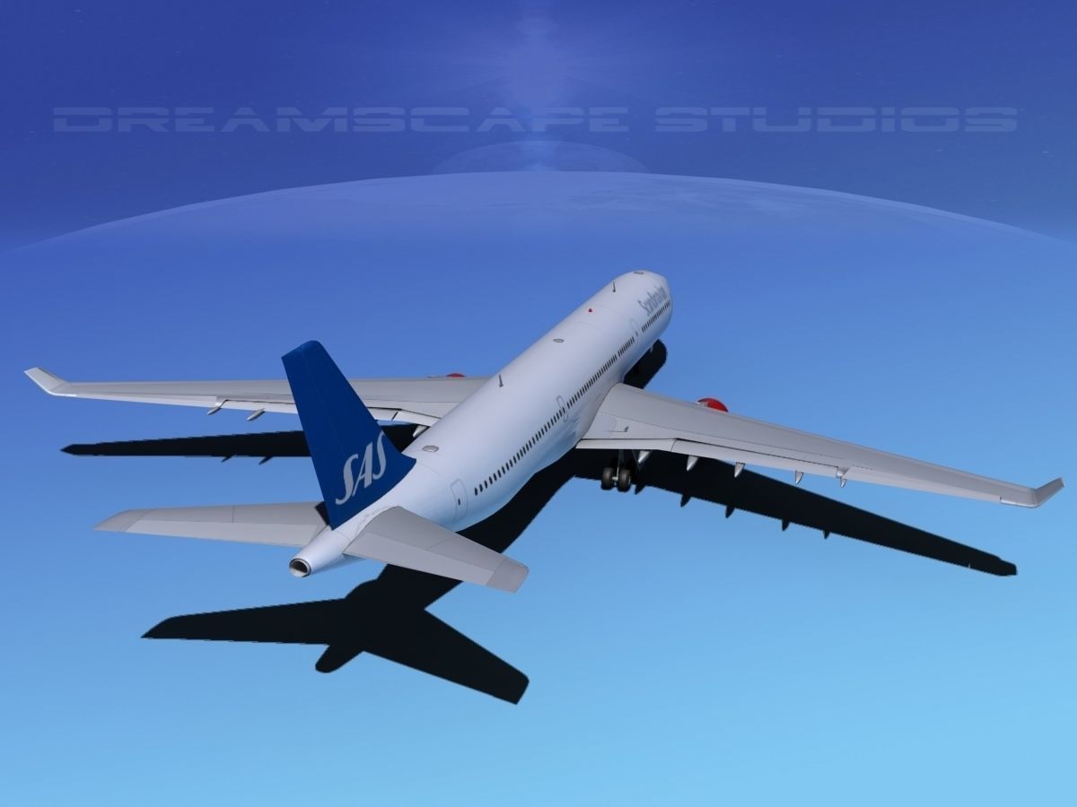 Airbus A330-300 SAS 3D model_6