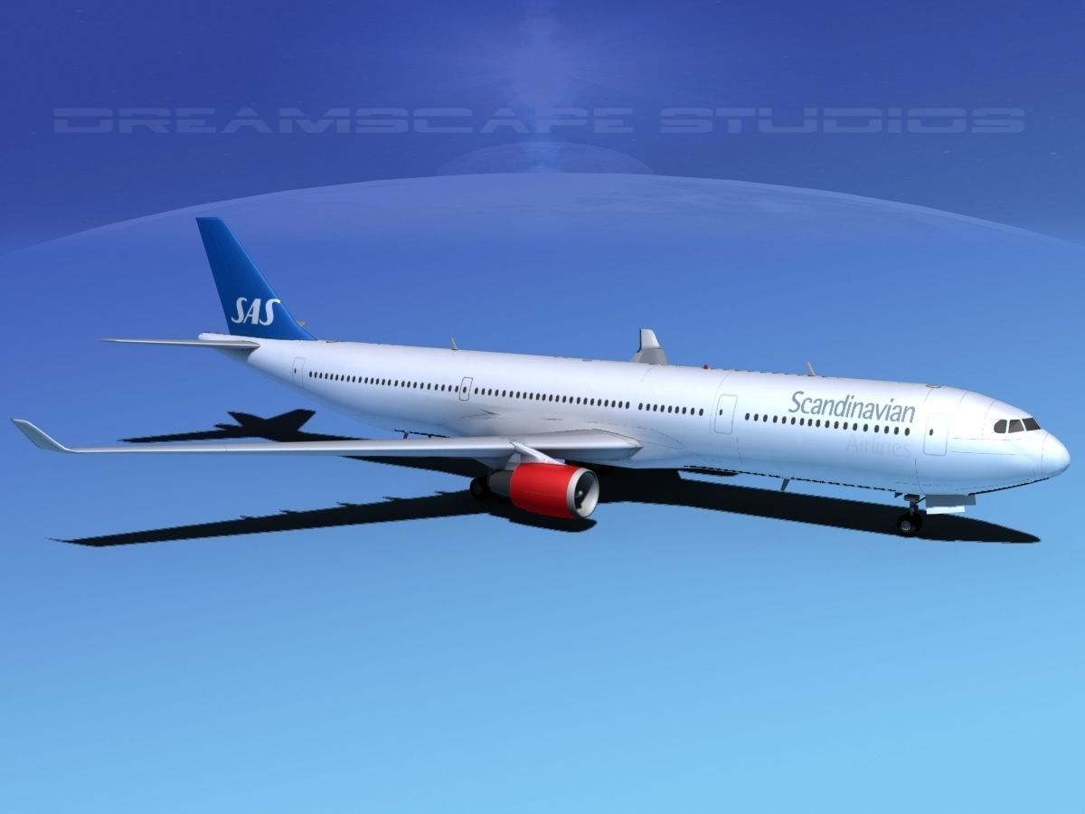Airbus A330-300 SAS 3D model_3