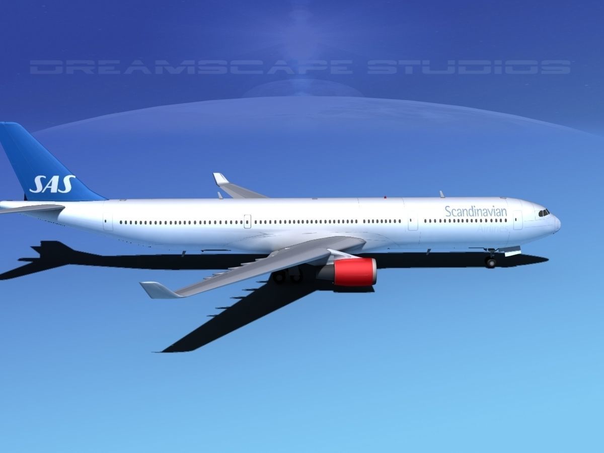 Airbus A330-300 SAS 3D model_4