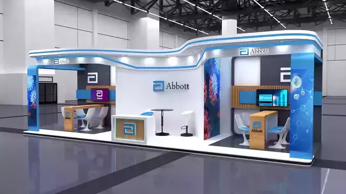 Modern Abbott Booth 3x10