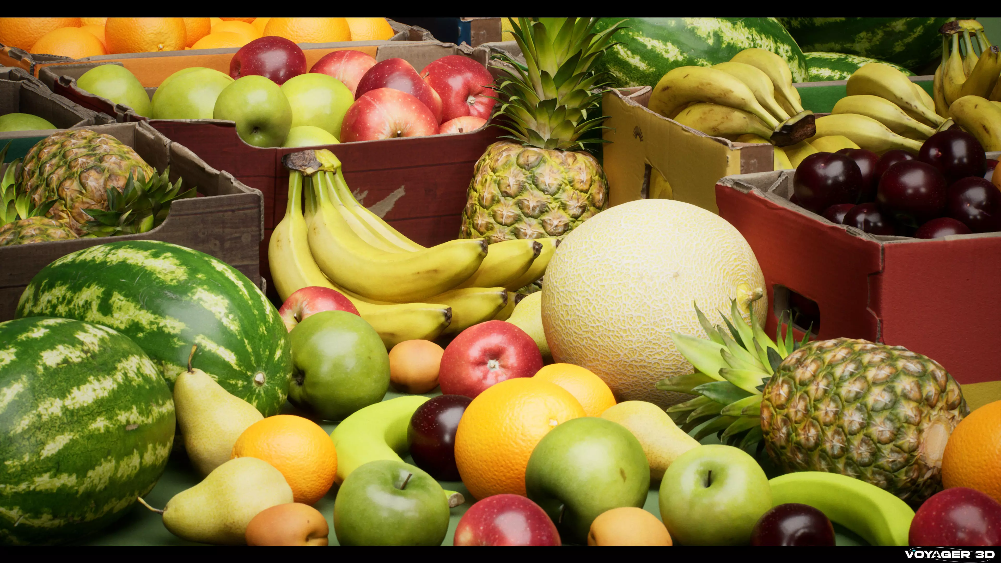 Scanned Fruit Pack Vol 01 Low-poly 3D model_10