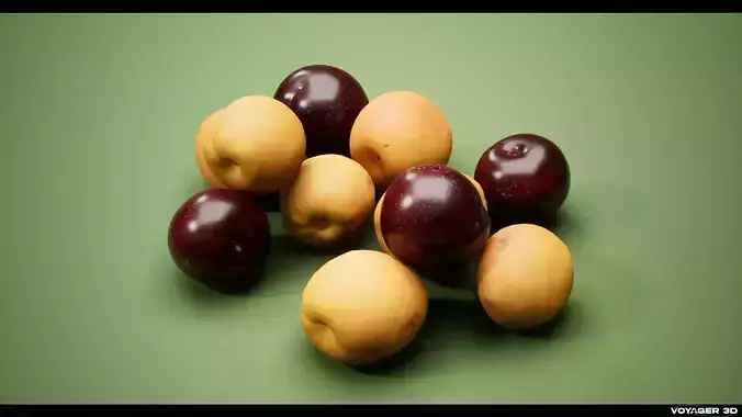 Scanned Fruit Pack Vol 01 Low-poly 3D model 6