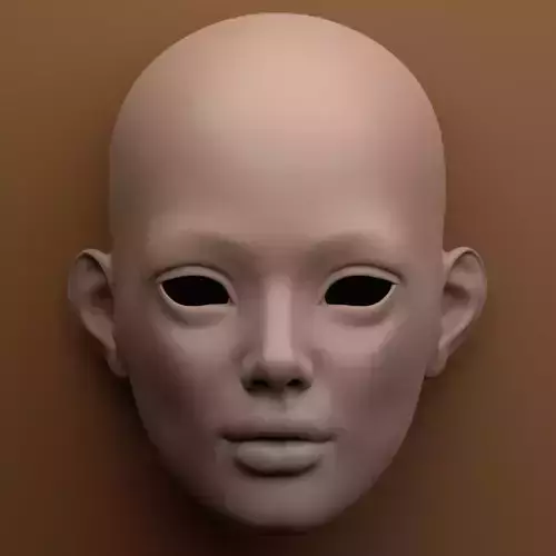 Gloria - High-Quality BJD Head STL Realistic