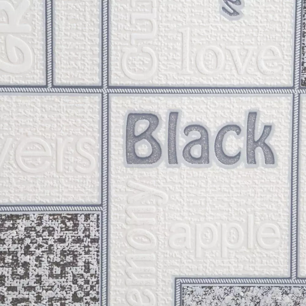 Monochrome Tea Labels Wallpaper Texture_1