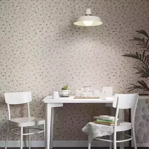 Rose Terrazzo Pebble Wallpaper