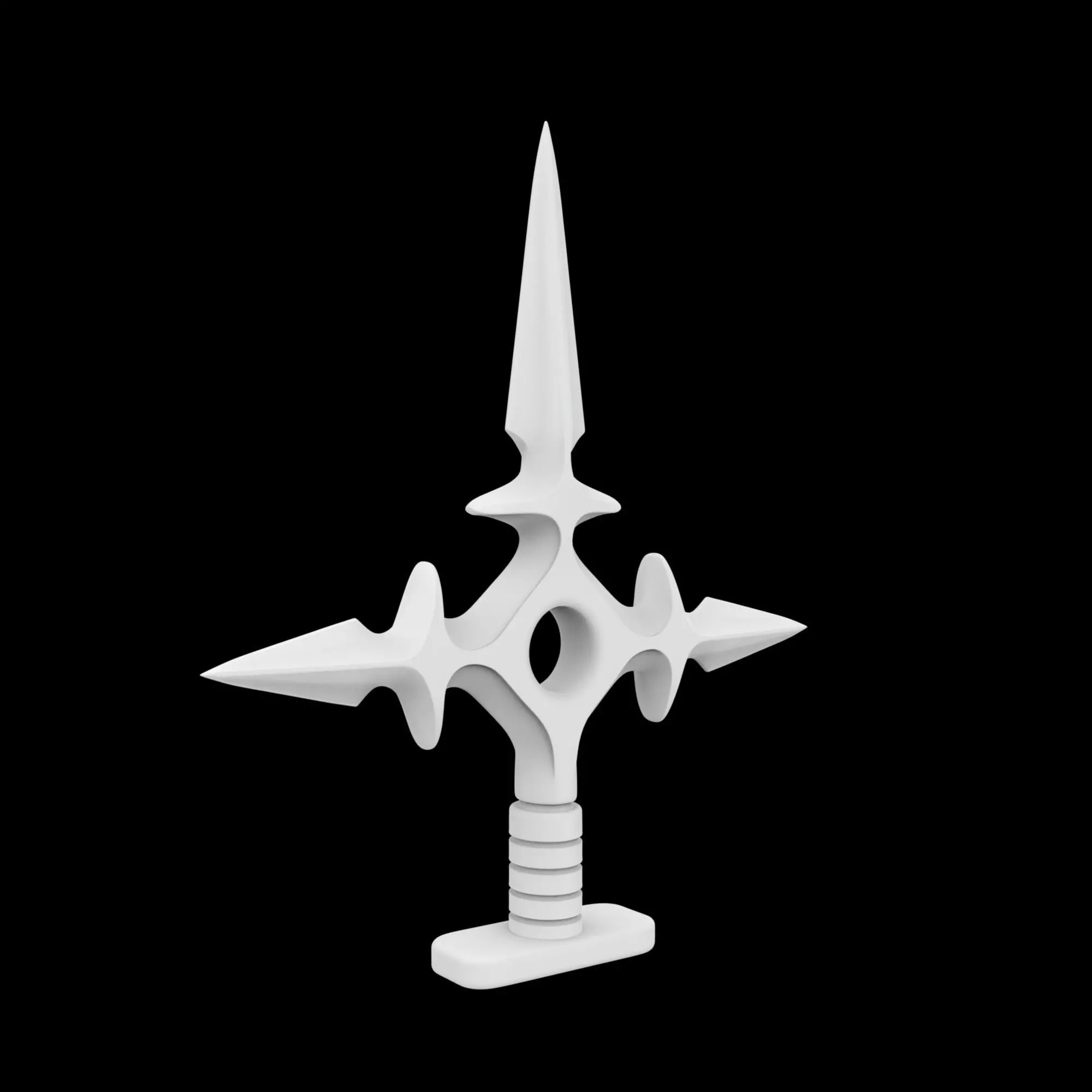 Kunai Inspired Shuriken 3D Printable Model 3D print model_2