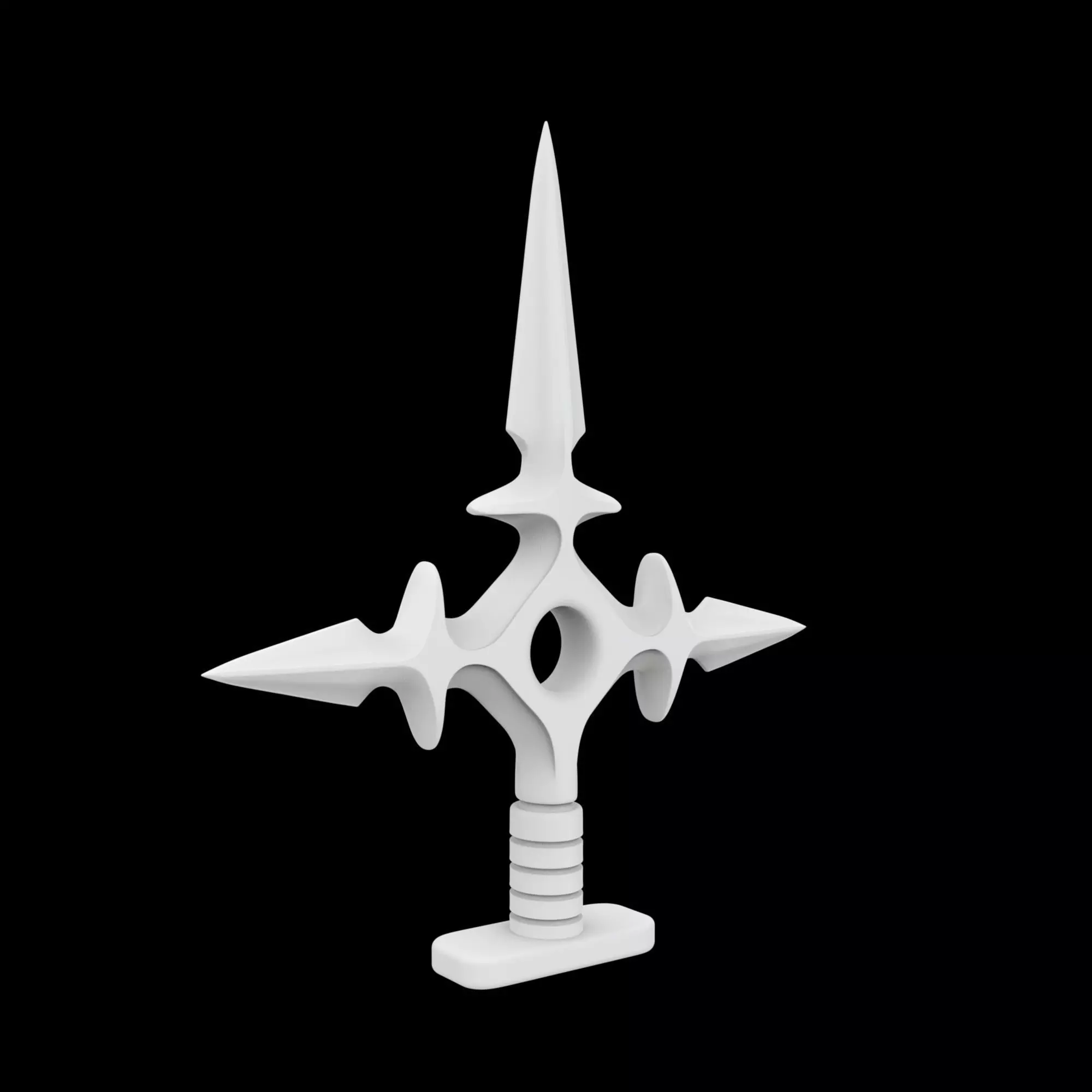 Kunai Inspired Shuriken 3D Printable Model 3D print model_4