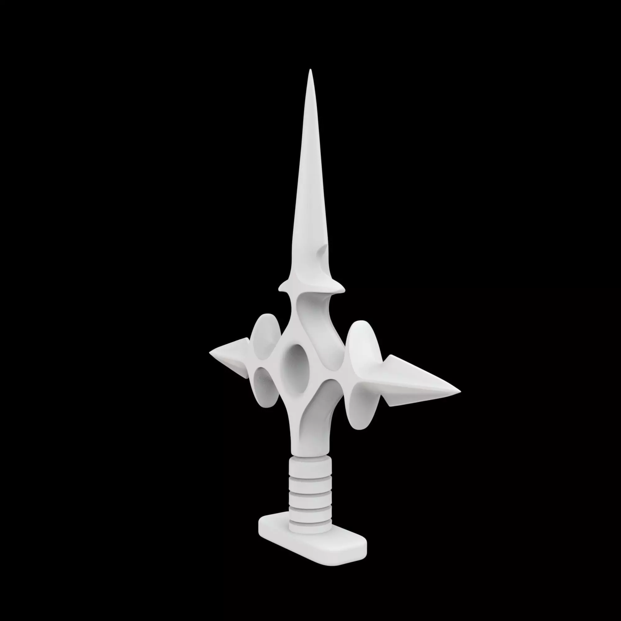 Kunai Inspired Shuriken 3D Printable Model 3D print model_3