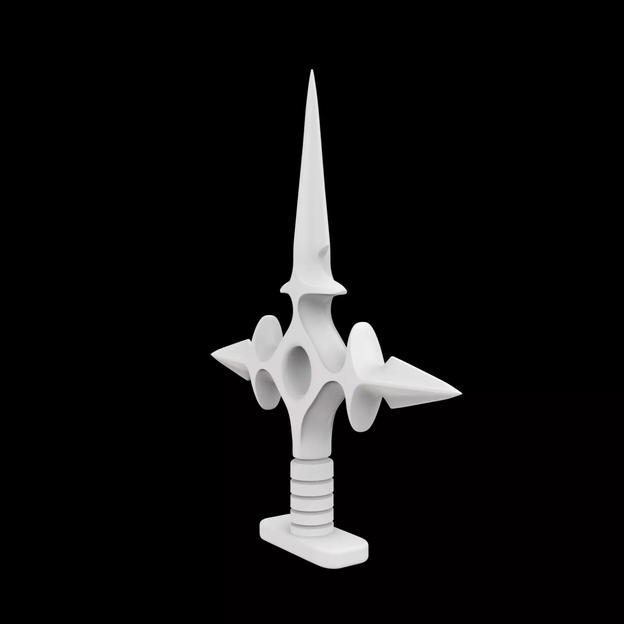 Kunai Inspired Shuriken 3D Printable Model 3D print model_1
