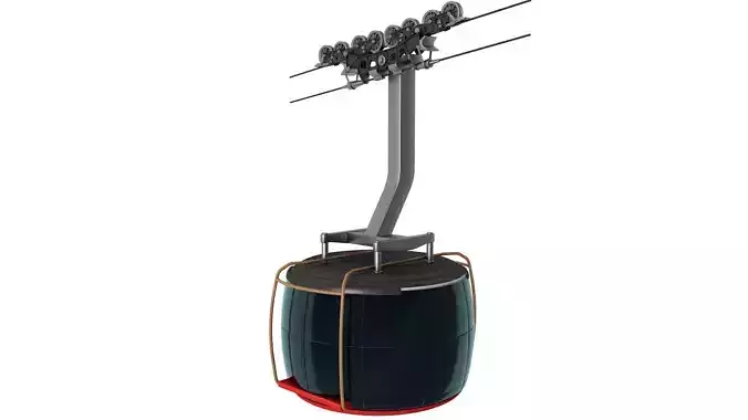 Ski lift gondola TITLIS ROTAIR 3D model Ski lift gondola TITLIS ROTAIR 3D model