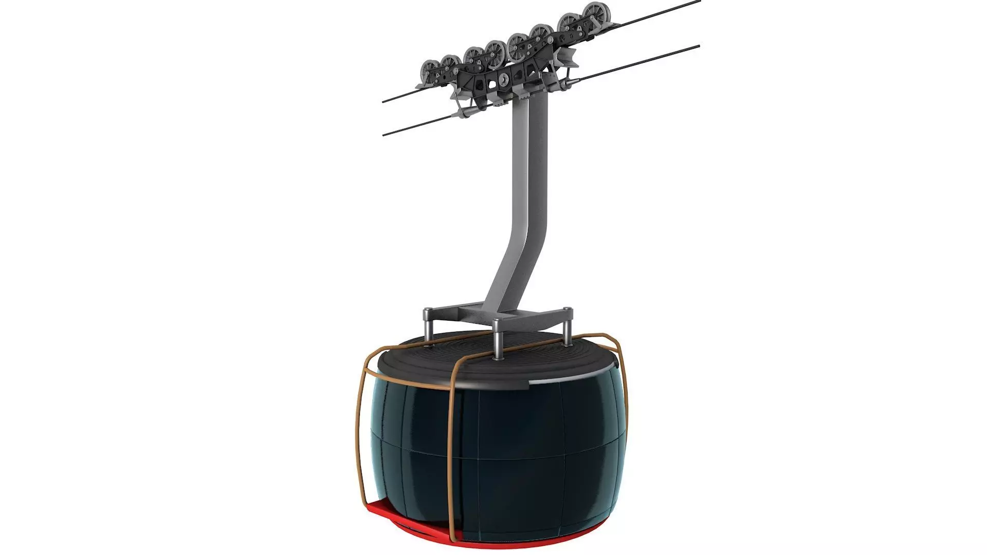 Ski lift gondola TITLIS ROTAIR 3D model_0