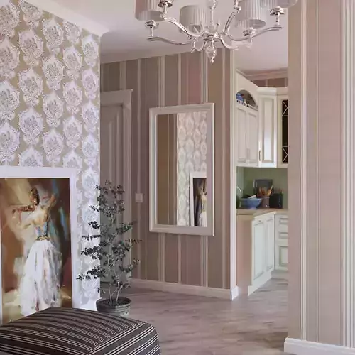 Cafe Mocha Stripe Wallpaper 