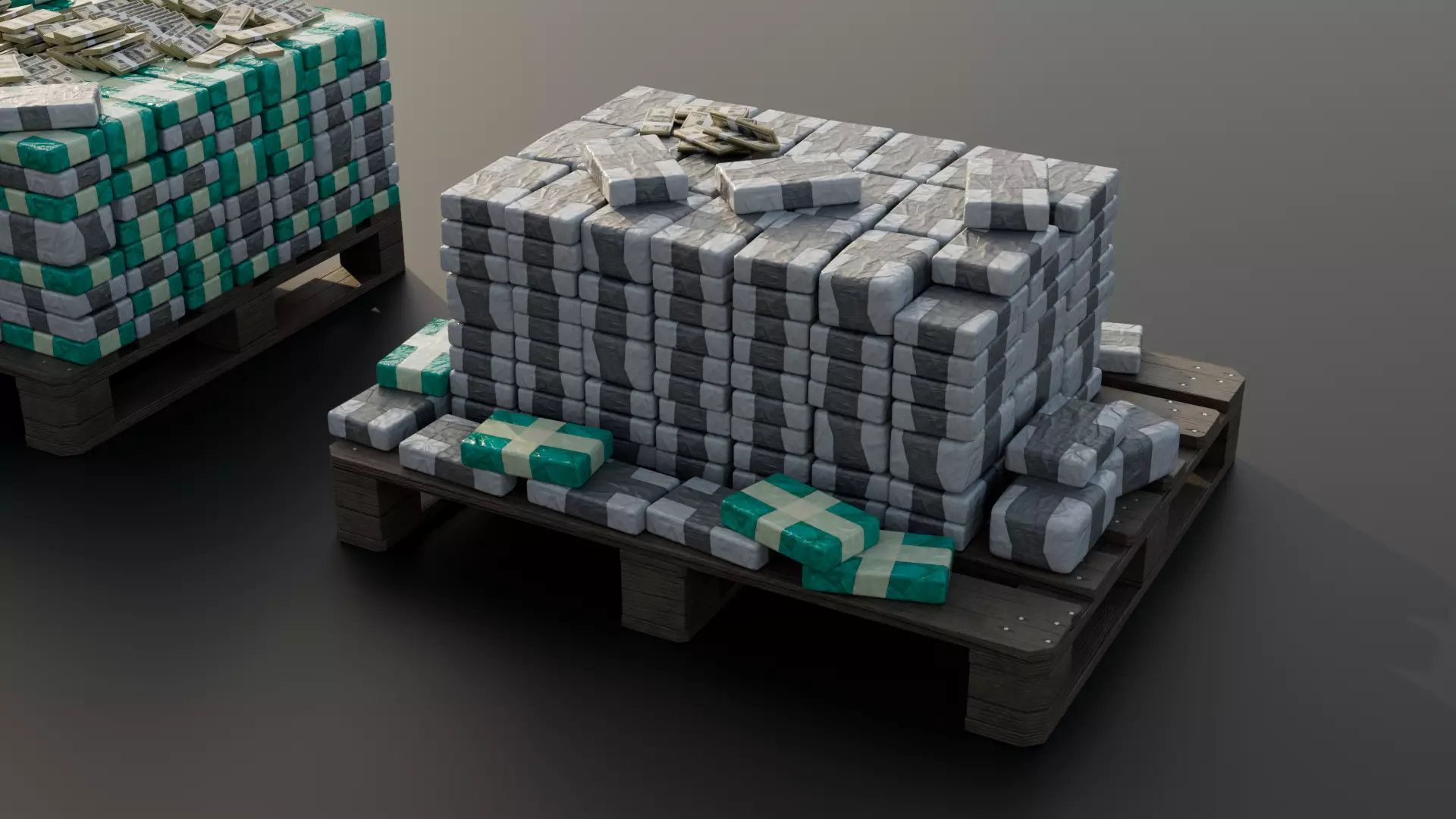 COCAINE CARTEL CARGO ASSET PACKAGE Low-poly 3D model_6