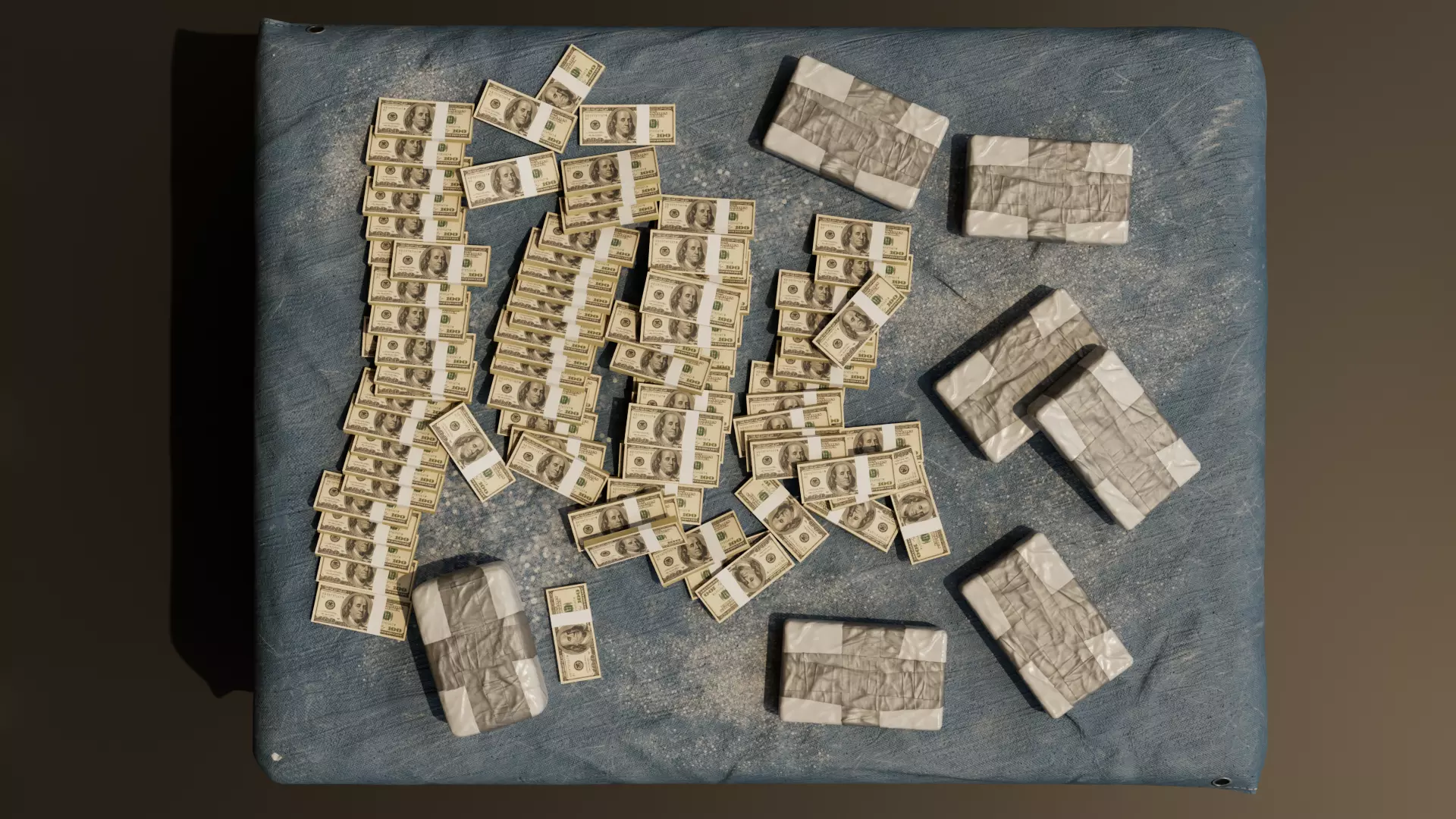 COCAINE CARTEL CARGO ASSET PACKAGE Low-poly 3D model_9