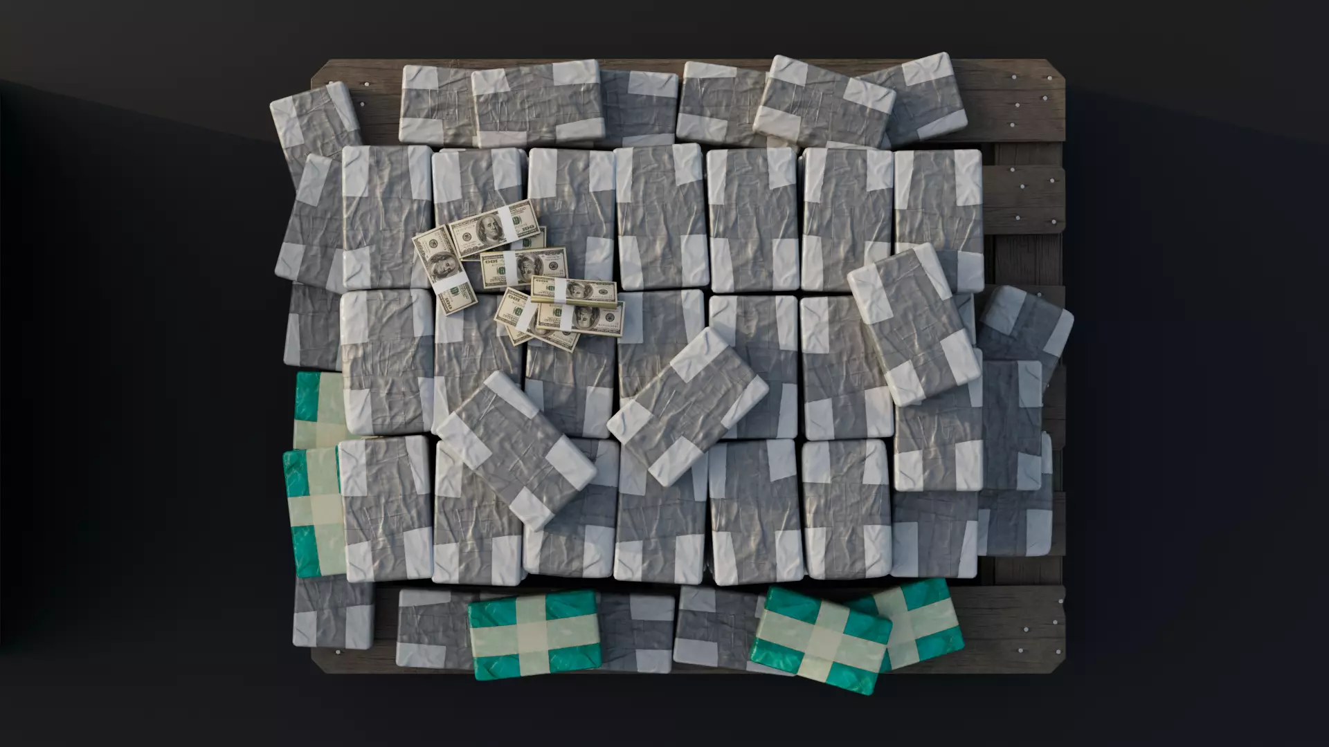 COCAINE CARTEL CARGO ASSET PACKAGE Low-poly 3D model_1