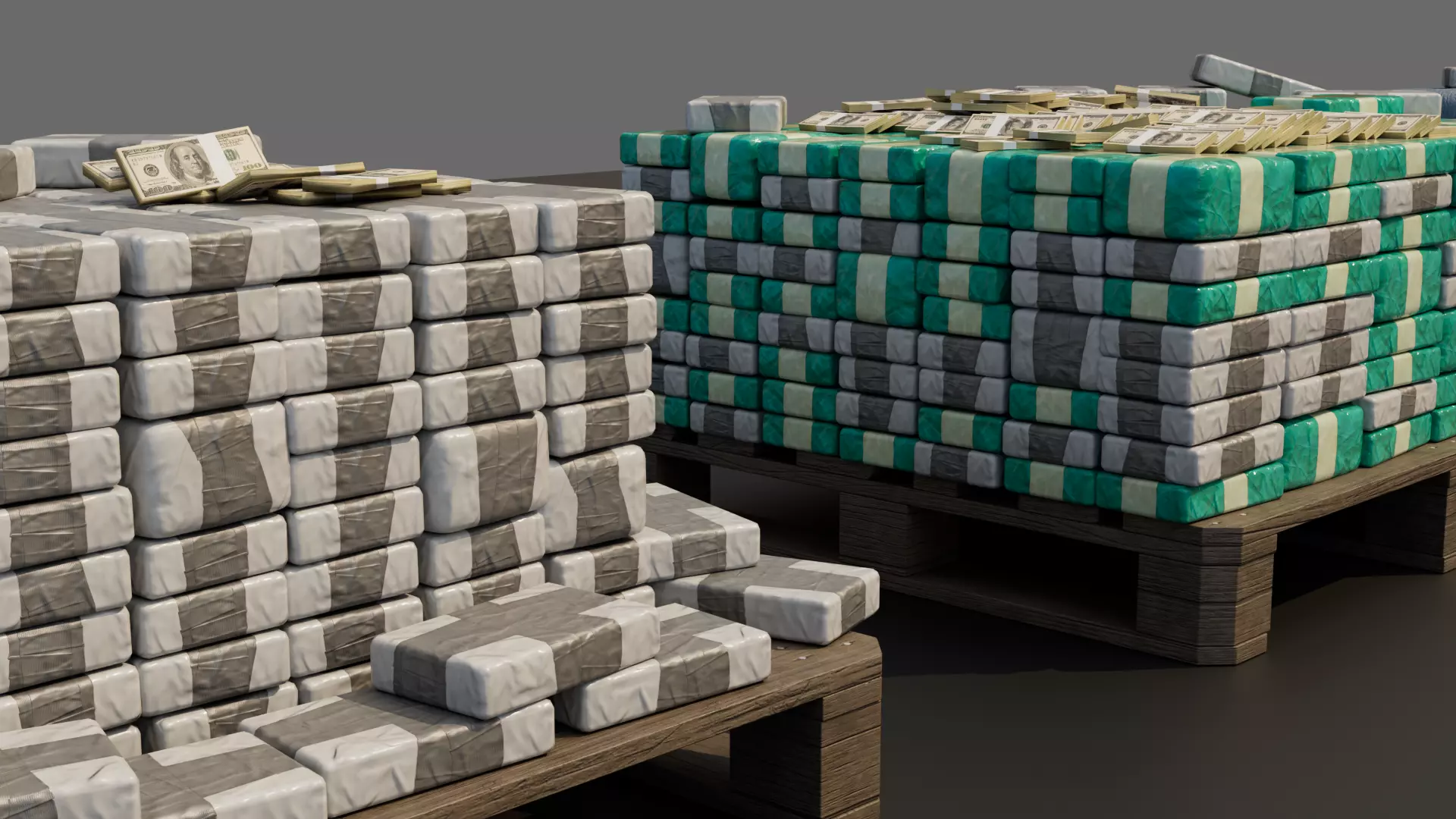 COCAINE CARTEL CARGO ASSET PACKAGE Low-poly 3D model_10