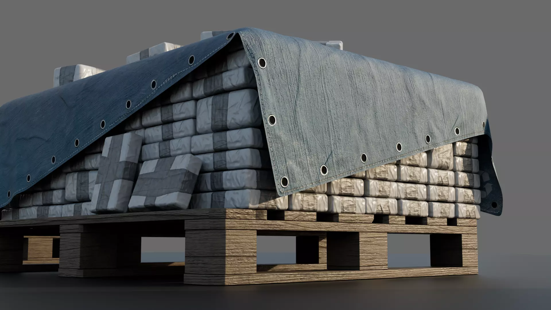 COCAINE CARTEL CARGO ASSET PACKAGE Low-poly 3D model_2