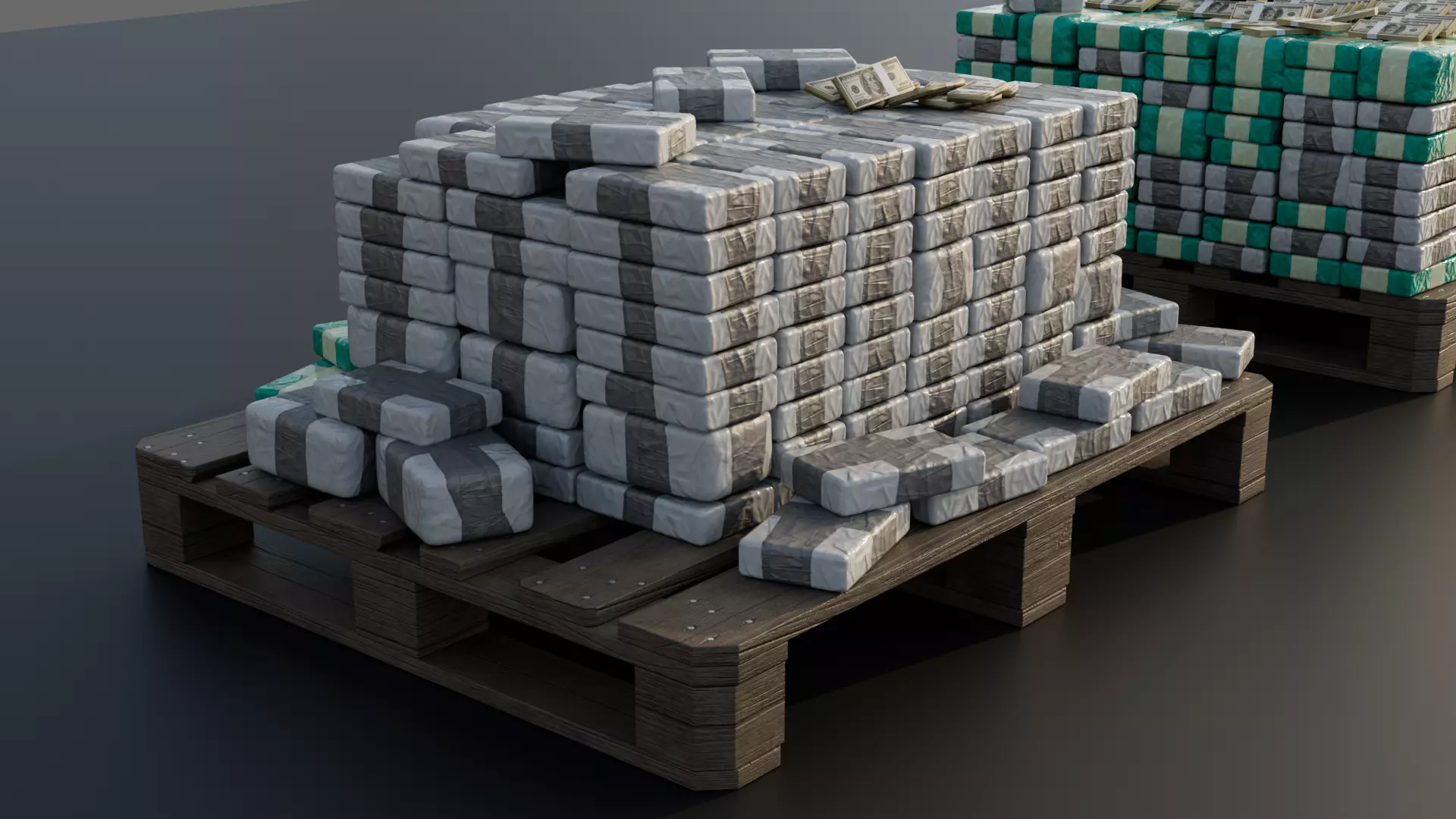 COCAINE CARTEL CARGO ASSET PACKAGE Low-poly 3D model_11