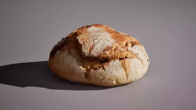 Wheat bread model 5K triangles 4K PBR textures