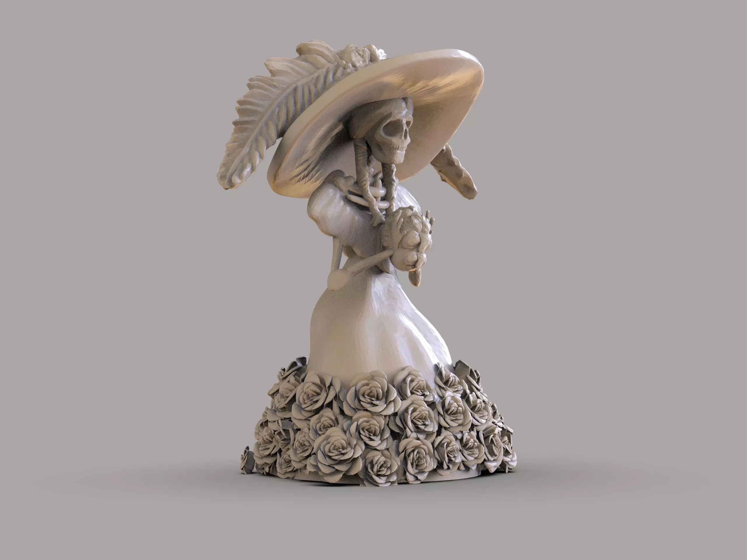 La Catrina 3D print model_5
