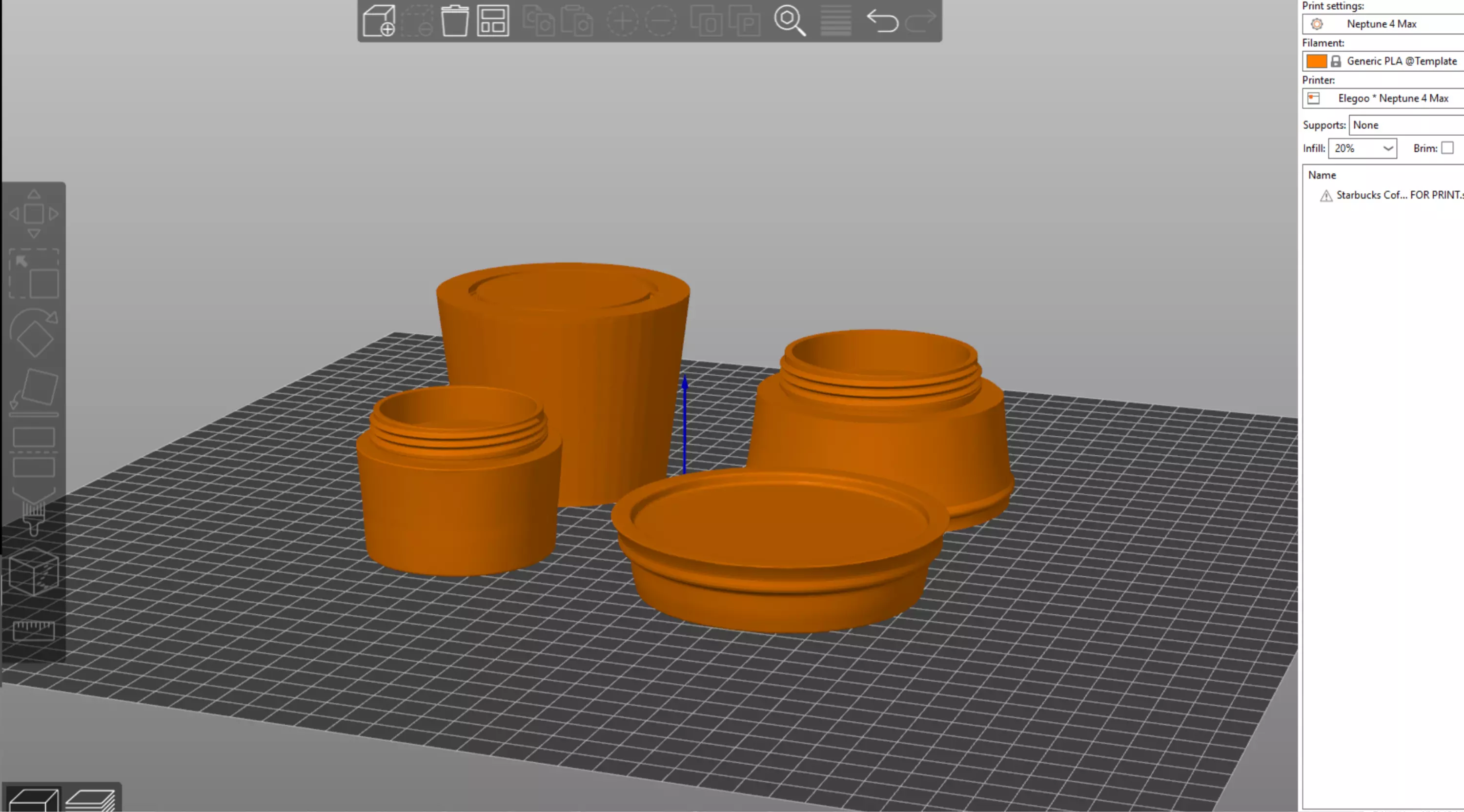 Starbucks Coffee Cup with Cozy - Ready for 3D Printing 3D print model_7