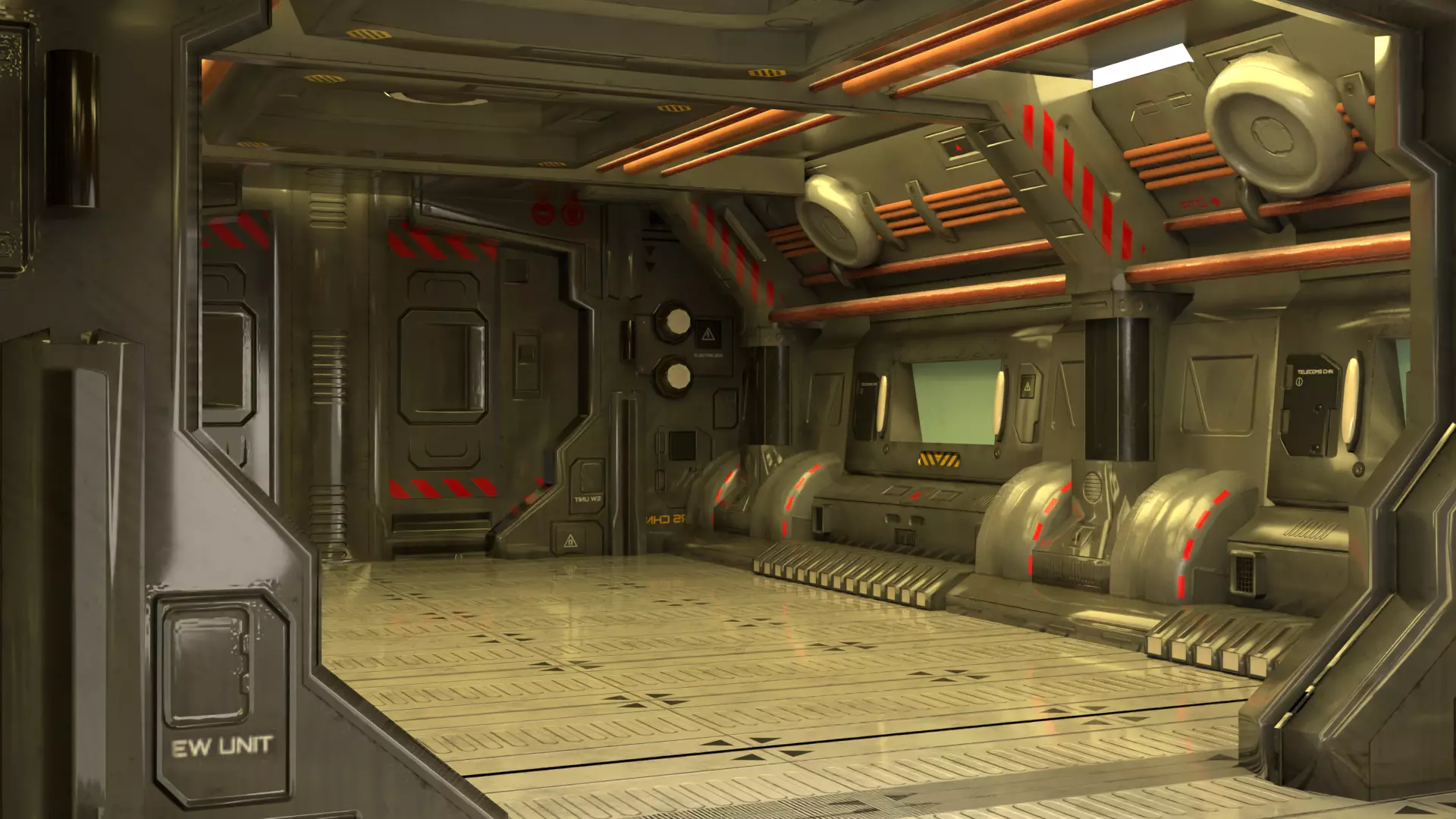 Sci-Fi Interior 3D model_4