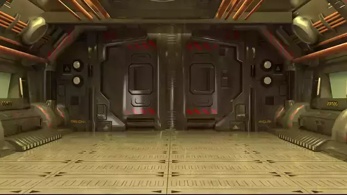 Sci-Fi Interior 3D model