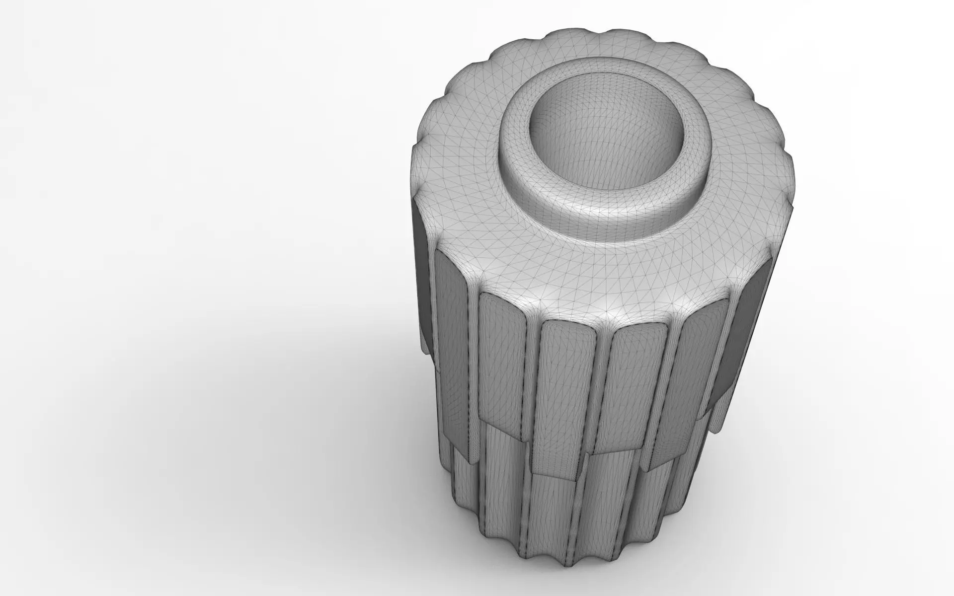 Eggo Plant Pot Low-poly 3D model_6