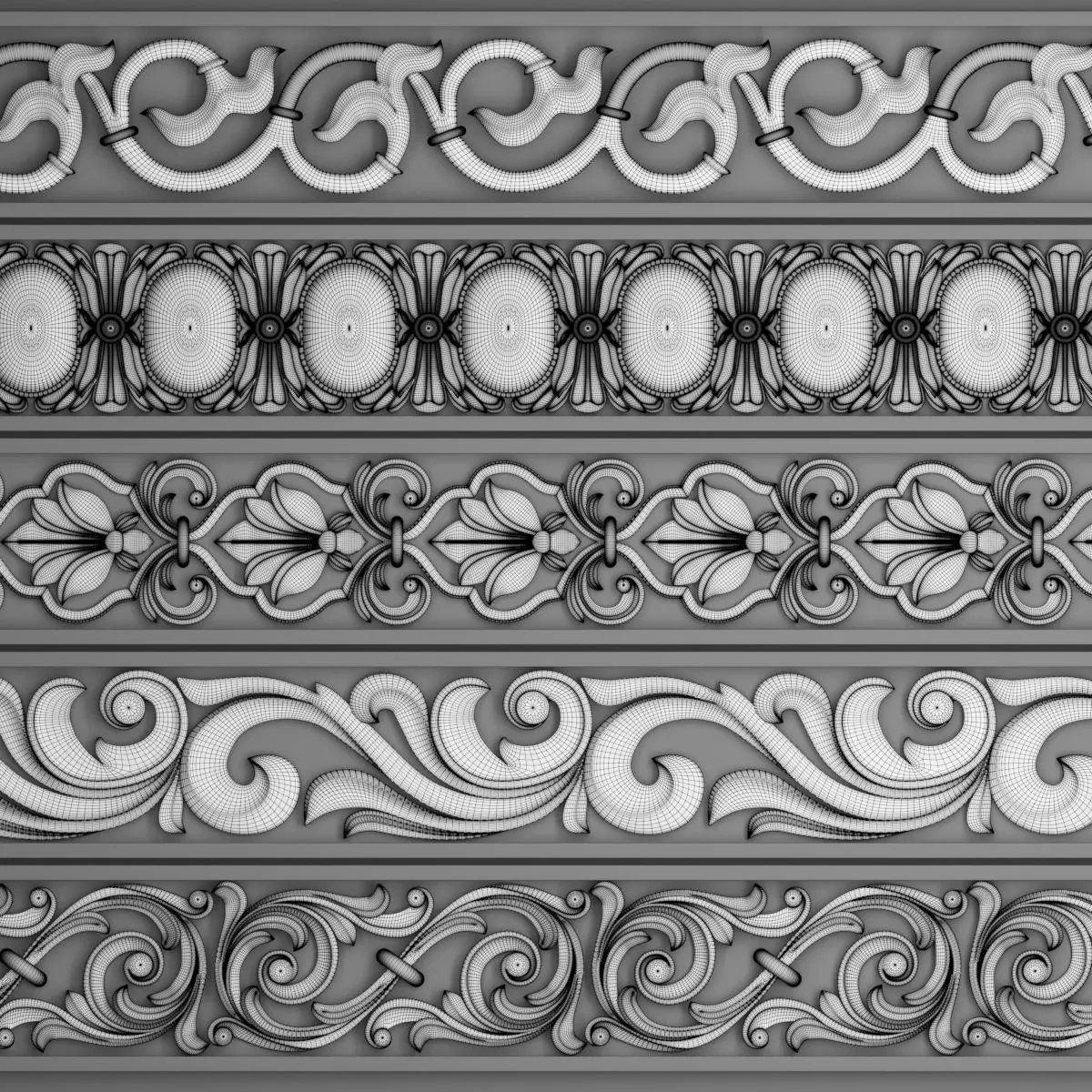 5 Ornament trim 06 3D model 3D model 3D model_5