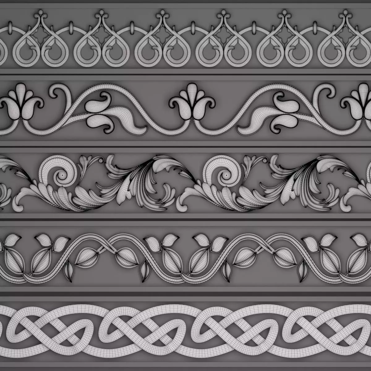 5 Ornament trim 07 3D model 3D model 3D model_5