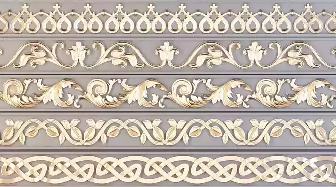 5 Ornament trim 07 3D model 3D model