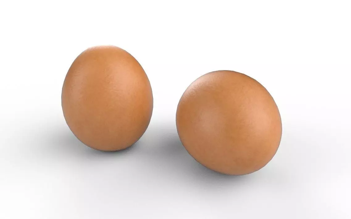 Egg M04 Low-poly 3D model_3