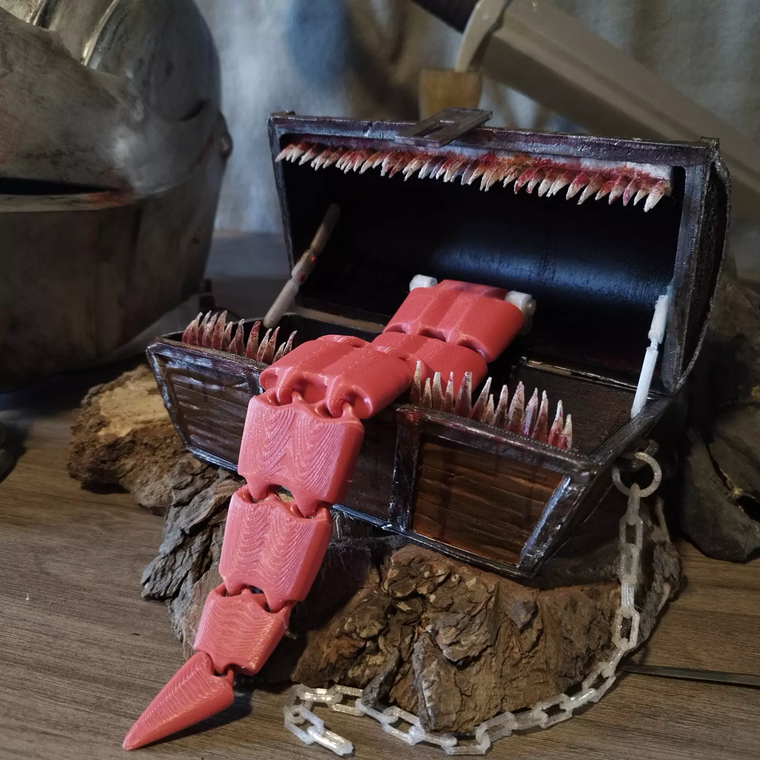 Mimic chest Flexi - Articulated - Dark souls 3D print model_0