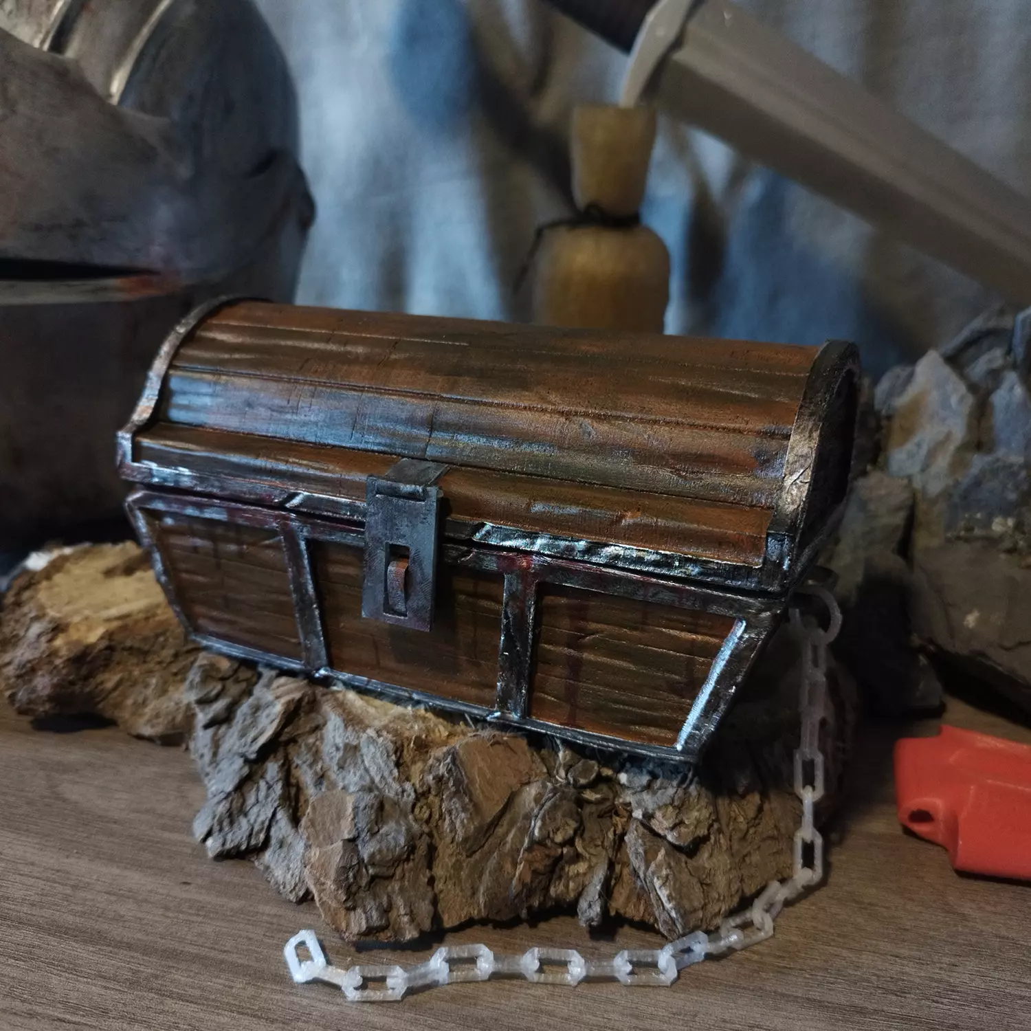 Mimic chest Flexi - Articulated - Dark souls 3D print model_1