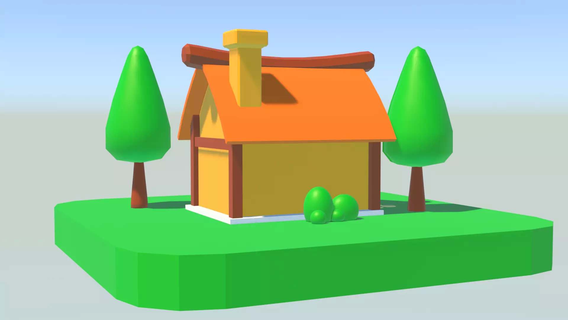 House  Free low-poly 3D model_3