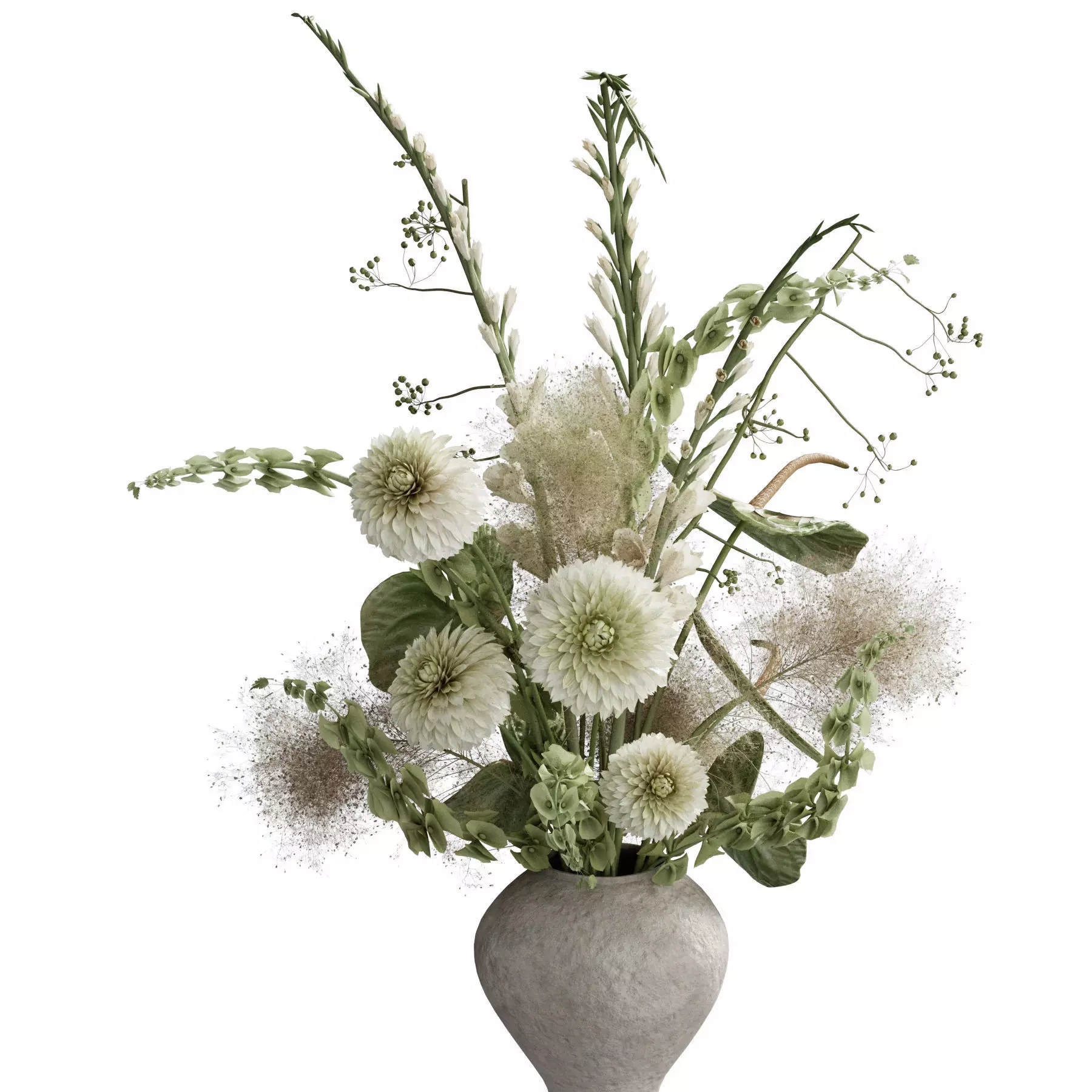 Flower In Vase 115 3D model_2