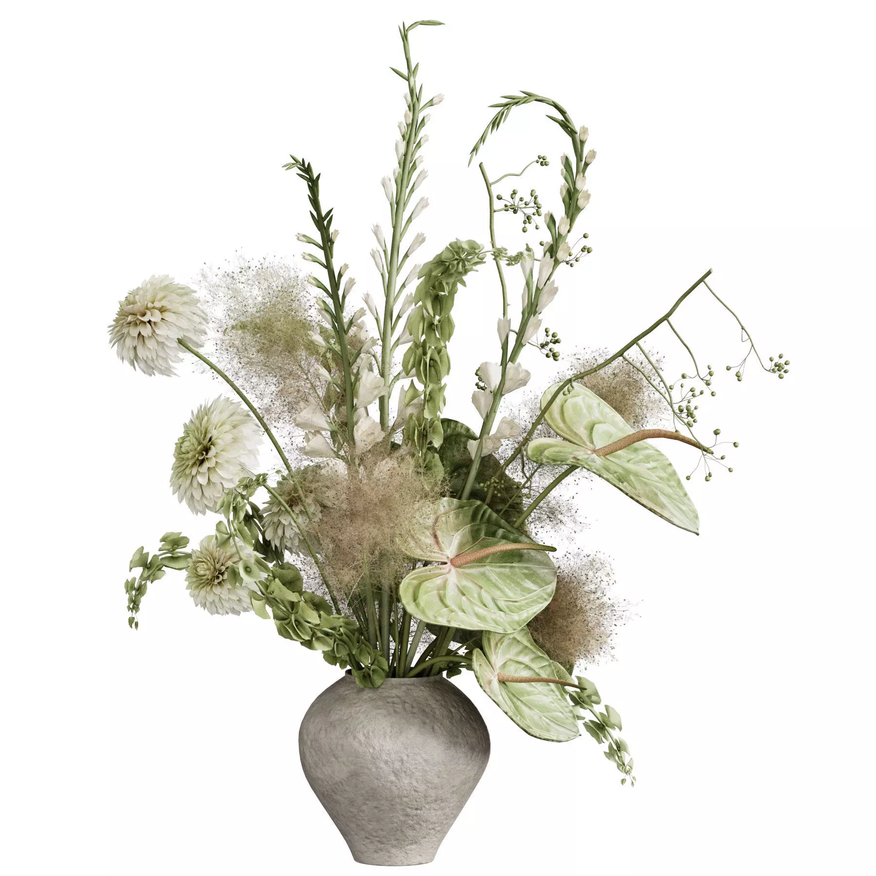 Flower In Vase 115 3D model_0