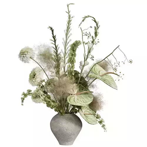 Flower In Vase 115 3D model Flower In Vase 115 3D model