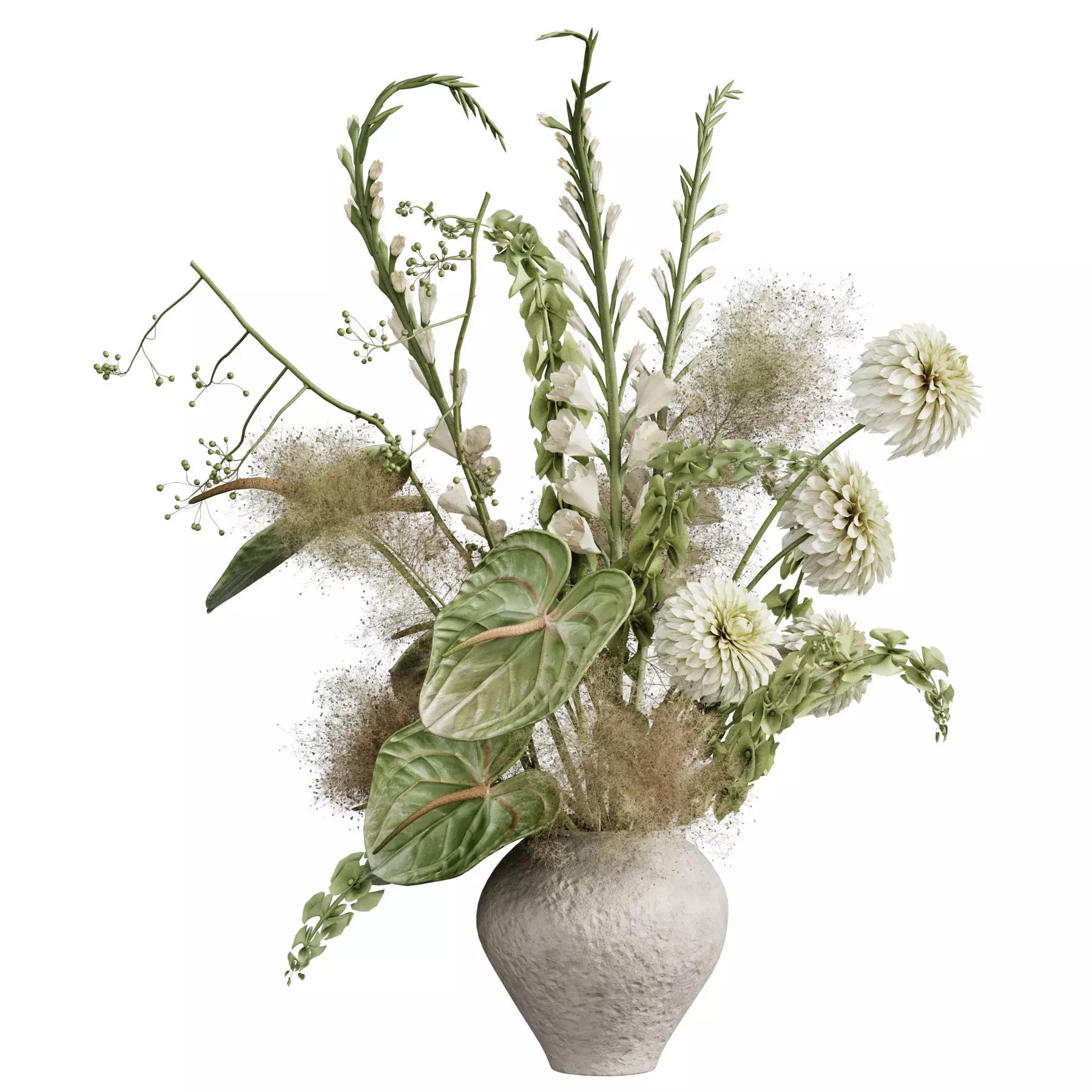 Flower In Vase 115 3D model_1