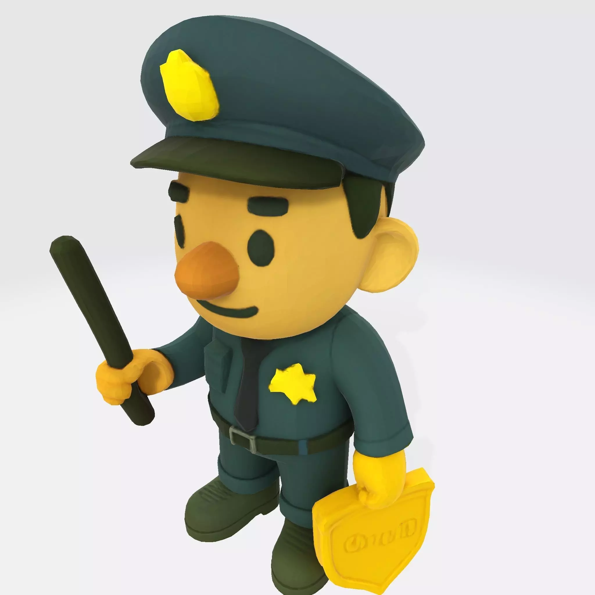 Cute Police Officer 3D Character 3D print model_28