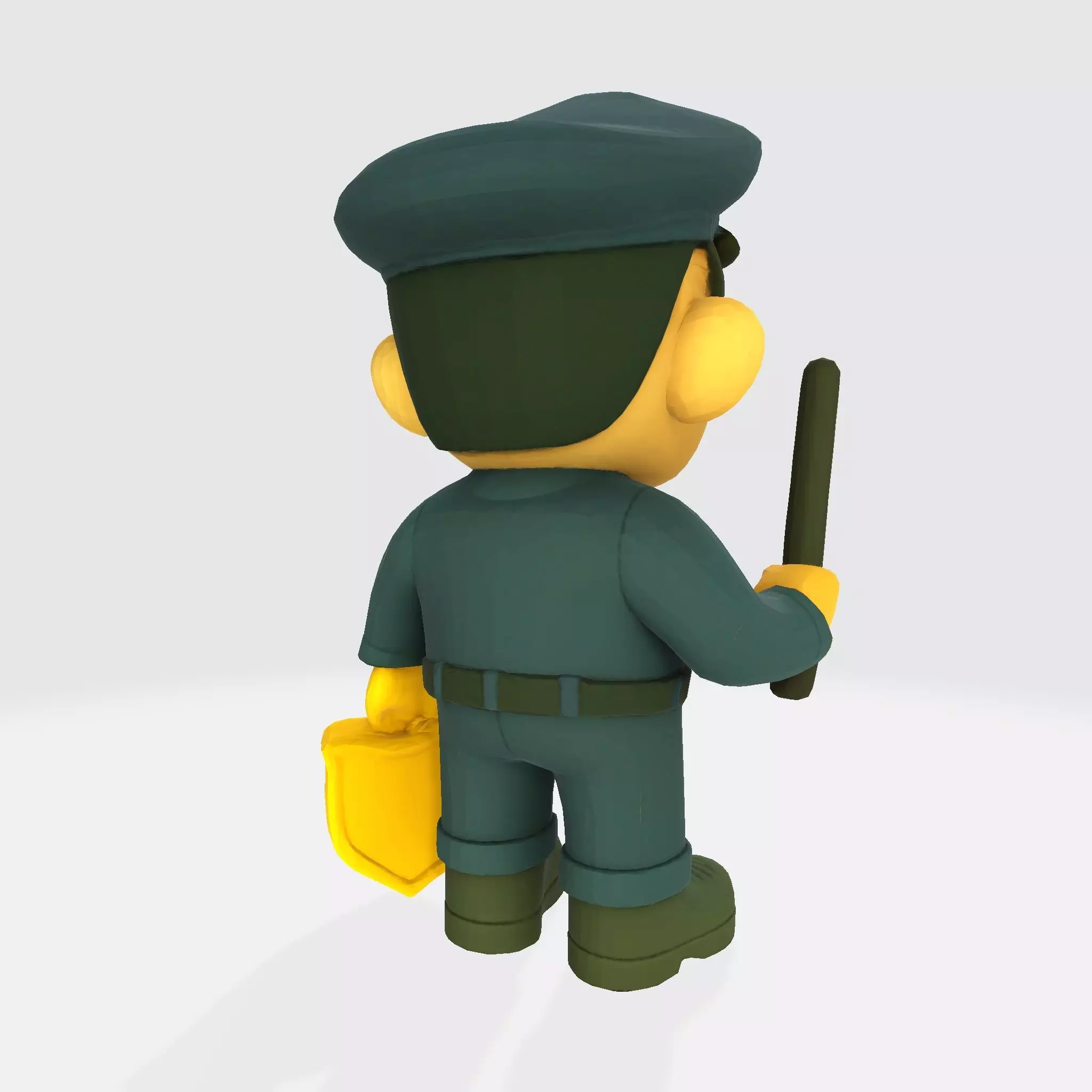 Cute Police Officer 3D Character 3D print model_7