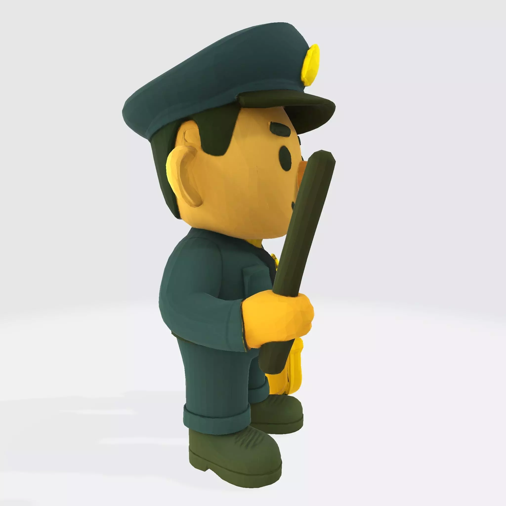 Cute Police Officer 3D Character 3D print model_9