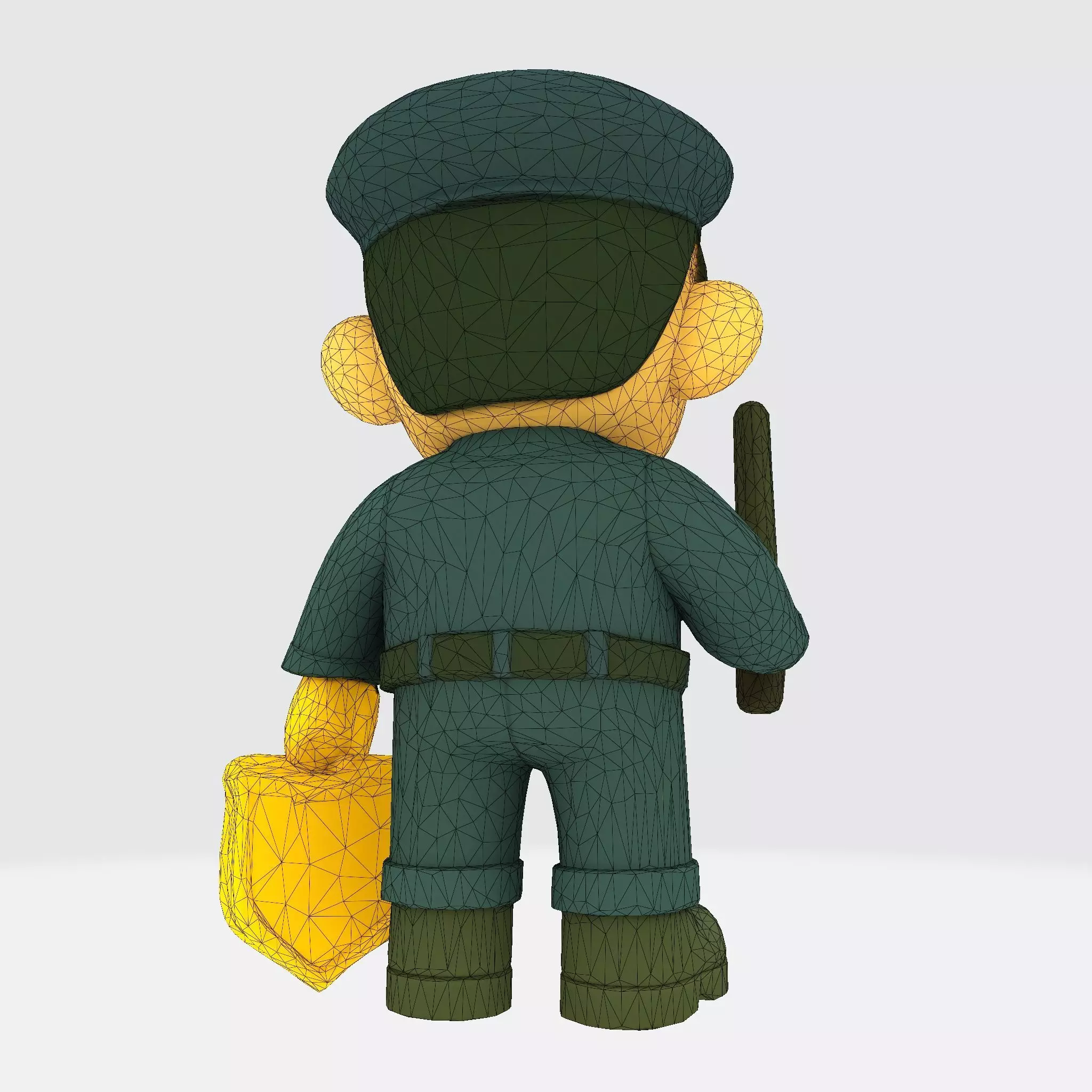 Cute Police Officer 3D Character 3D print model_34