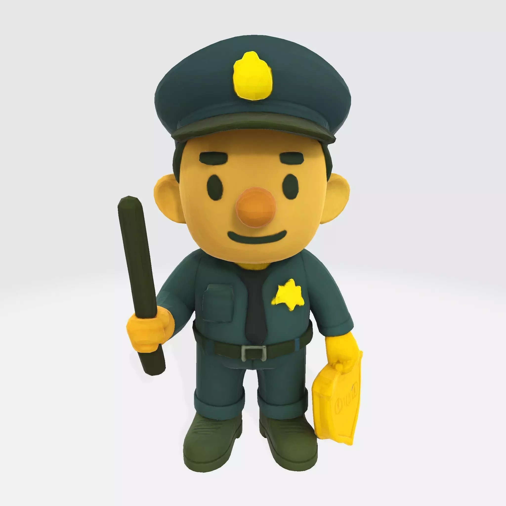 Cute Police Officer 3D Character 3D print model_11
