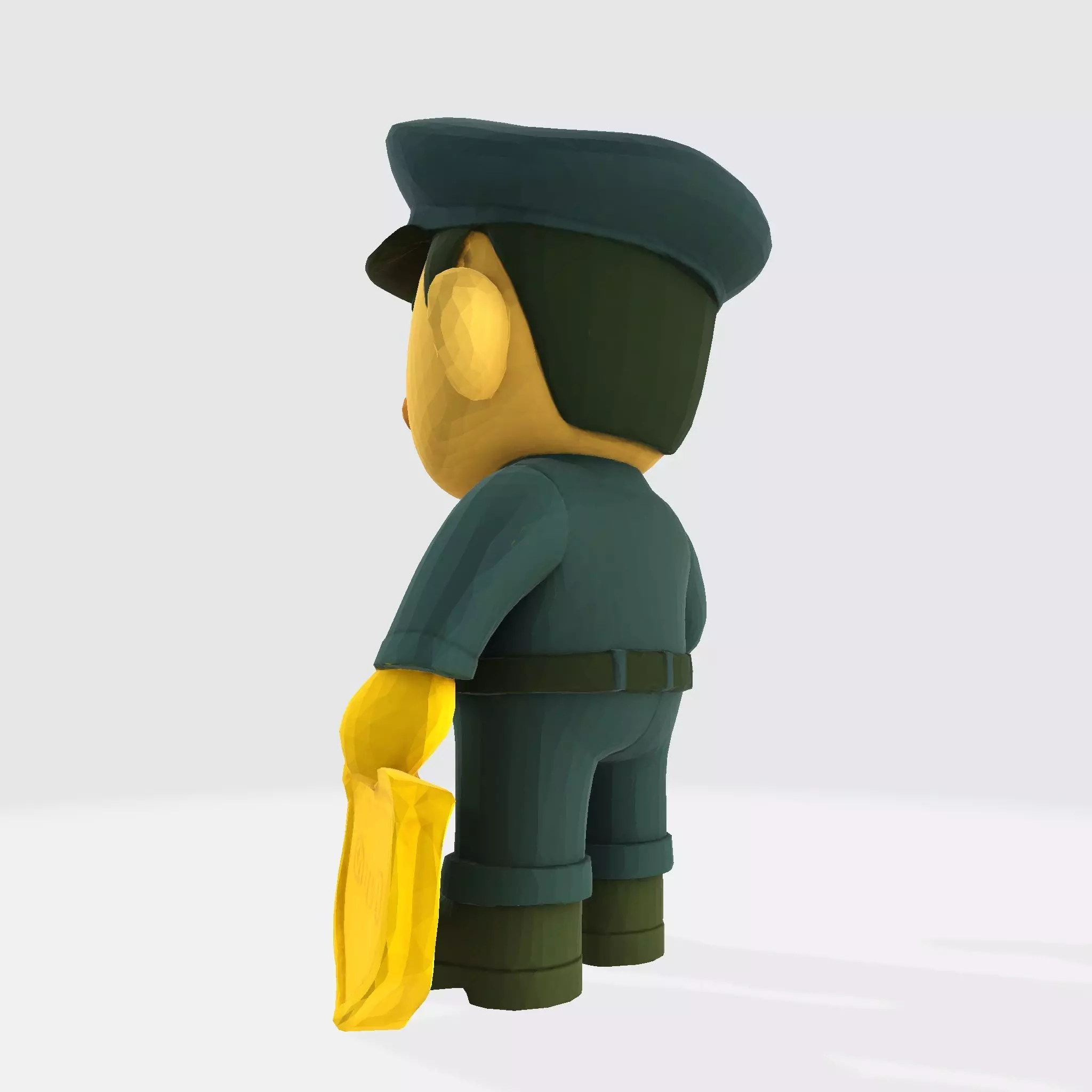 Cute Police Officer 3D Character 3D print model_3