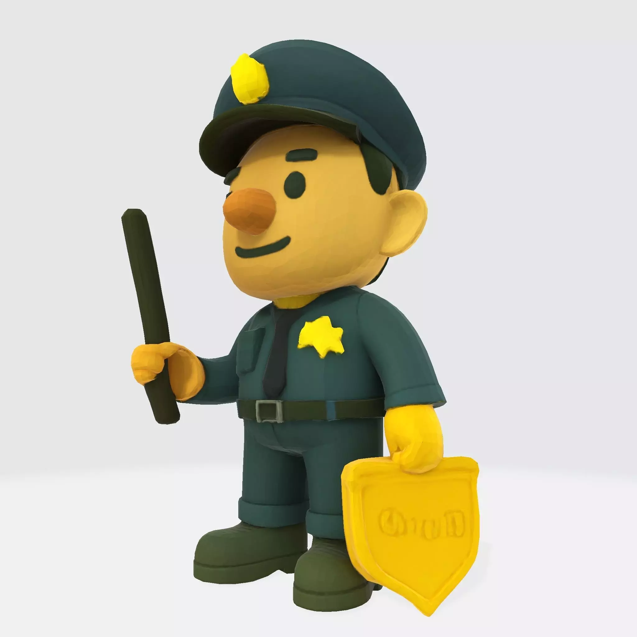 Cute Police Officer 3D Character 3D print model_13