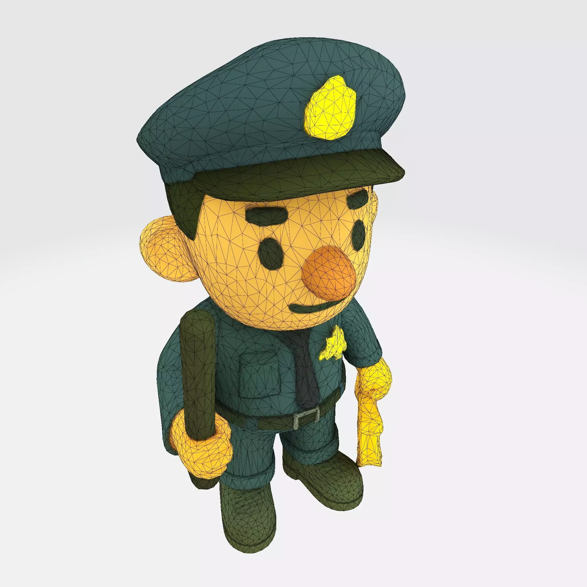 Cute Police Officer 3D Character 3D print model_40