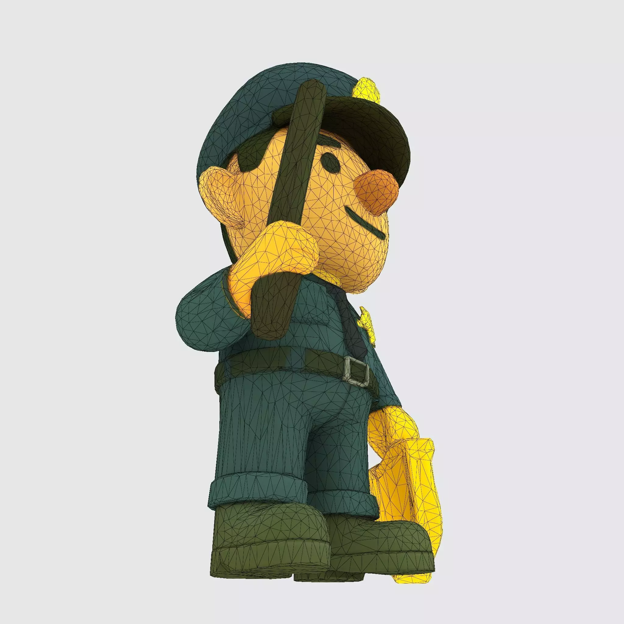 Cute Police Officer 3D Character 3D print model_39
