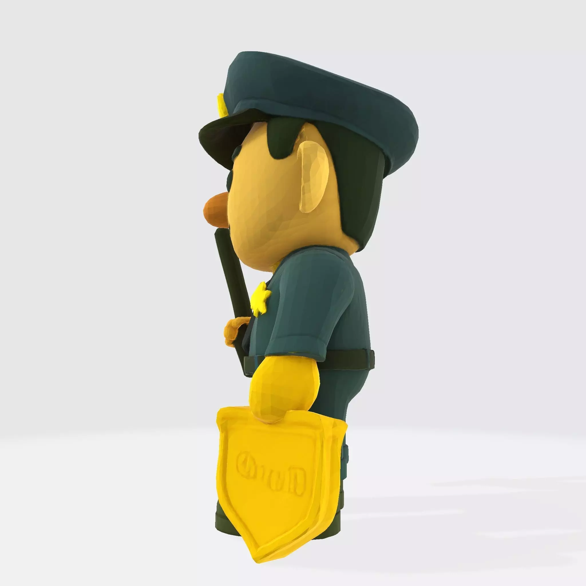 Cute Police Officer 3D Character 3D print model_2