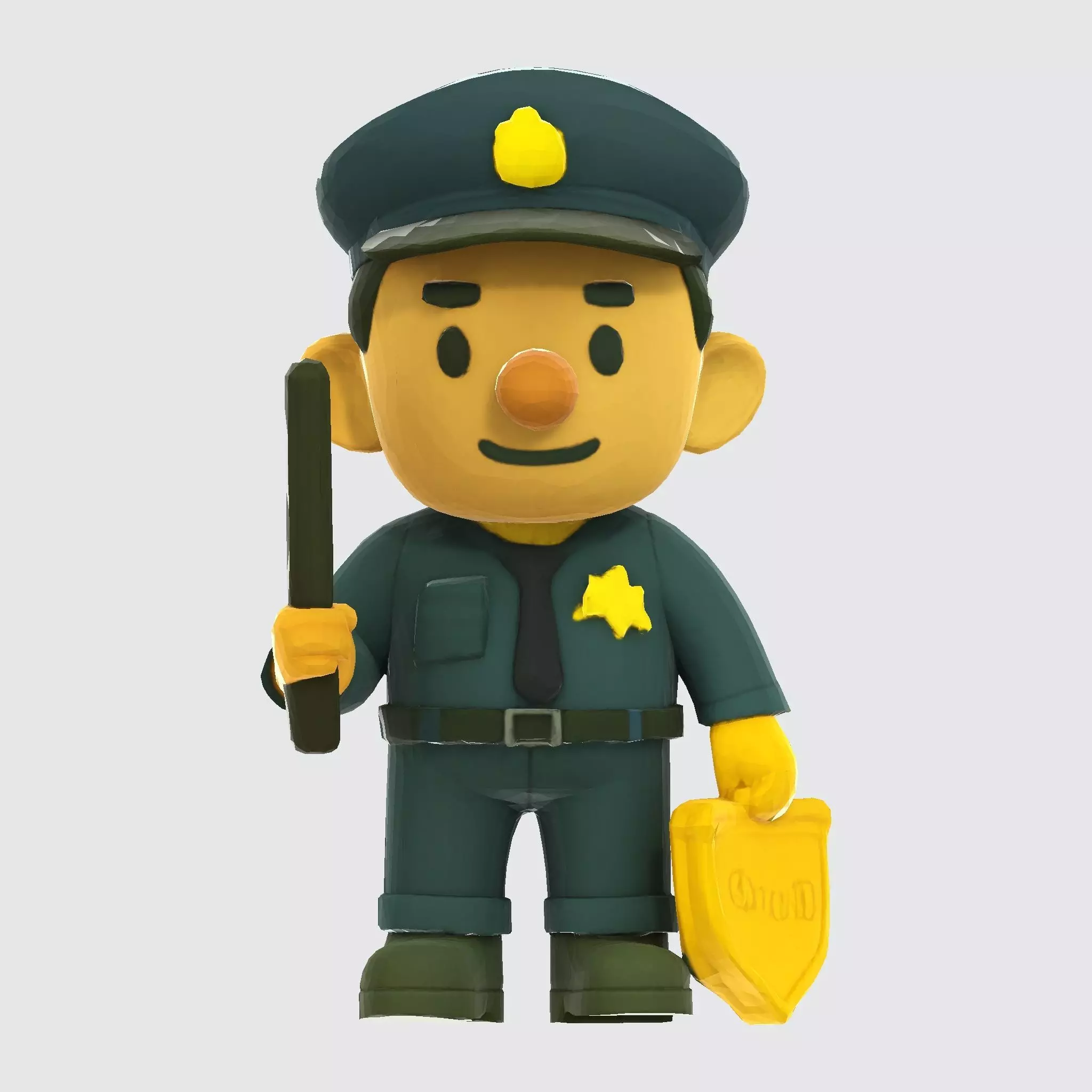 Cute Police Officer 3D Character 3D print model_48